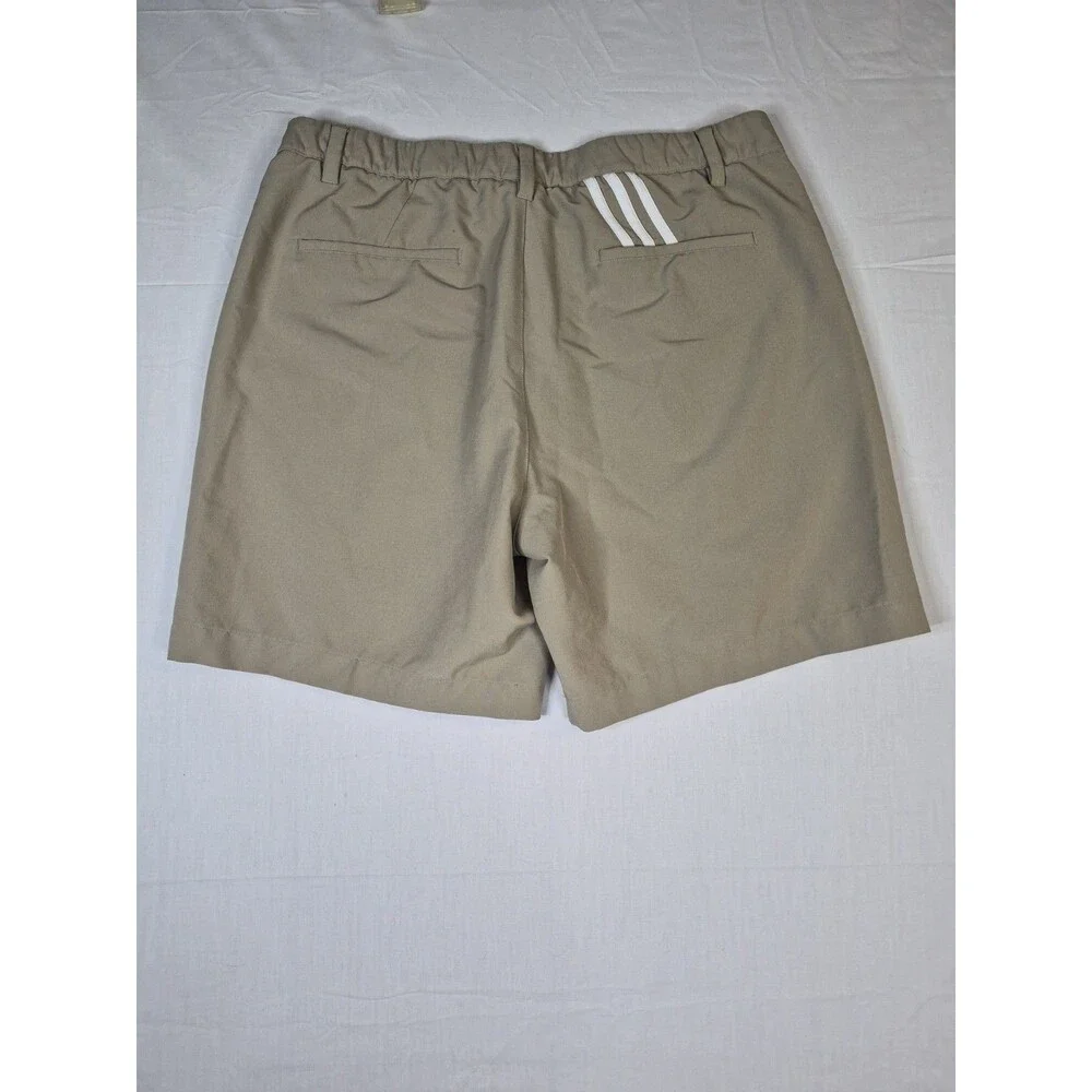 Adidas Golf Shorts Mens Size 36 Beige Khaki Performance Activewear Brown